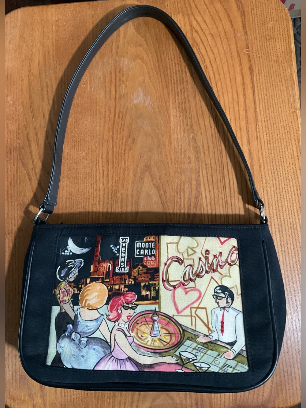 Vintage Las Vegas Themed Handbag